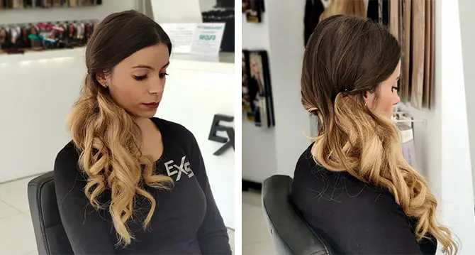 peinado-recogido-lateral-con-extensiones-clip Recogido lateral con extensiones de pelo natural